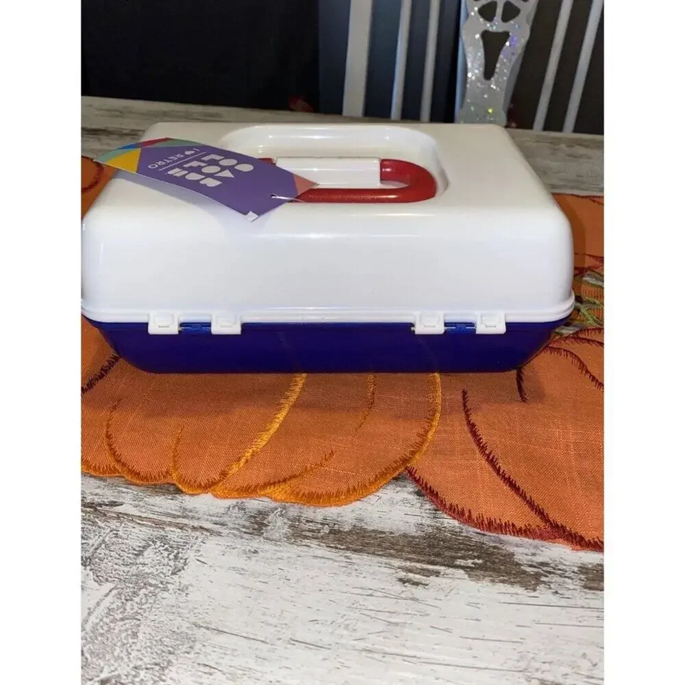 Caboodles Pretty in Petite USA Retro Makeup Organizer with Mirror – 90s Remake